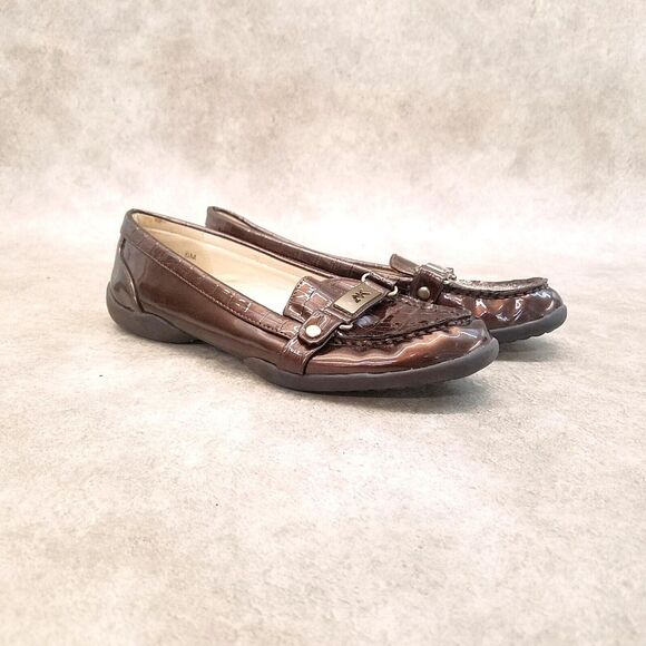 Anne Klein Womens Cincey  Size 6 Brown  Slip On Loafers - Picture 1 of 10